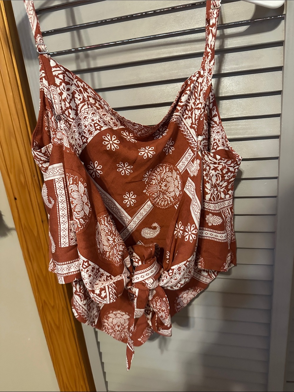 Bandana print Crop/Tank Top - Picture 3 of 3